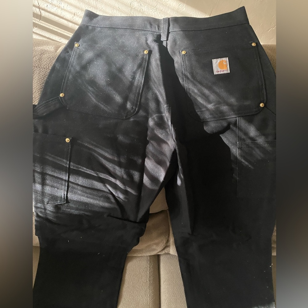 Carhartt work pants. EUC only worn once. Gold hardware, structured pants 29W 32L